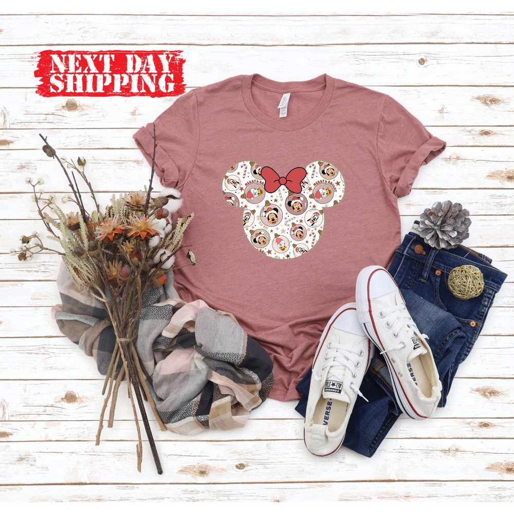 Disney Minnie Christmas Shirt,Disney Mickey and Minnie Christmas Shirt,Vintage Disney Christmas Tshirt,Disney Xmas Tee,Disney Christmas Gift - 4.jpg