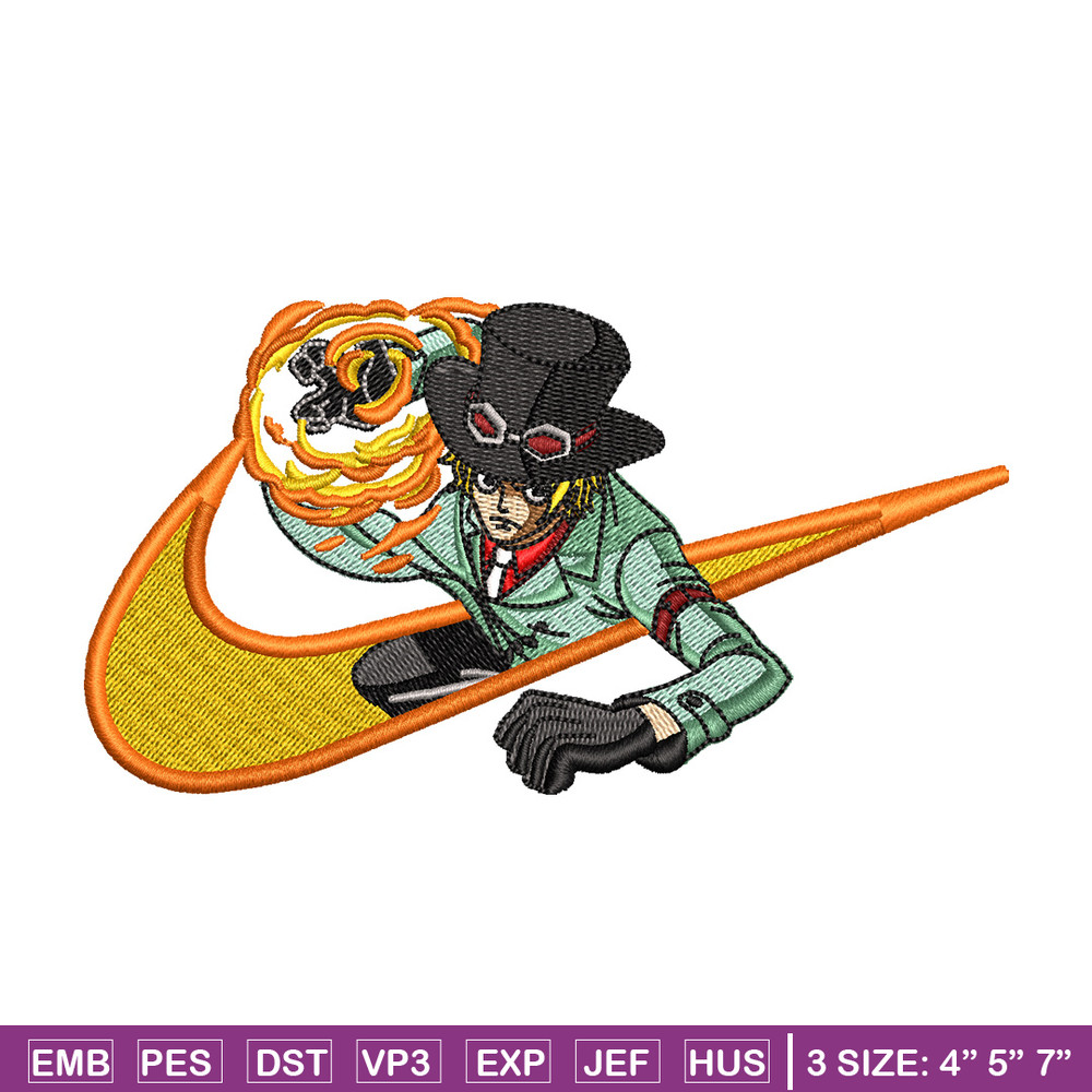 Sabo nike embroidery design, One piece embroidery, Nike design, Embroidery shirt, Embroidery file, Digital download.jpg