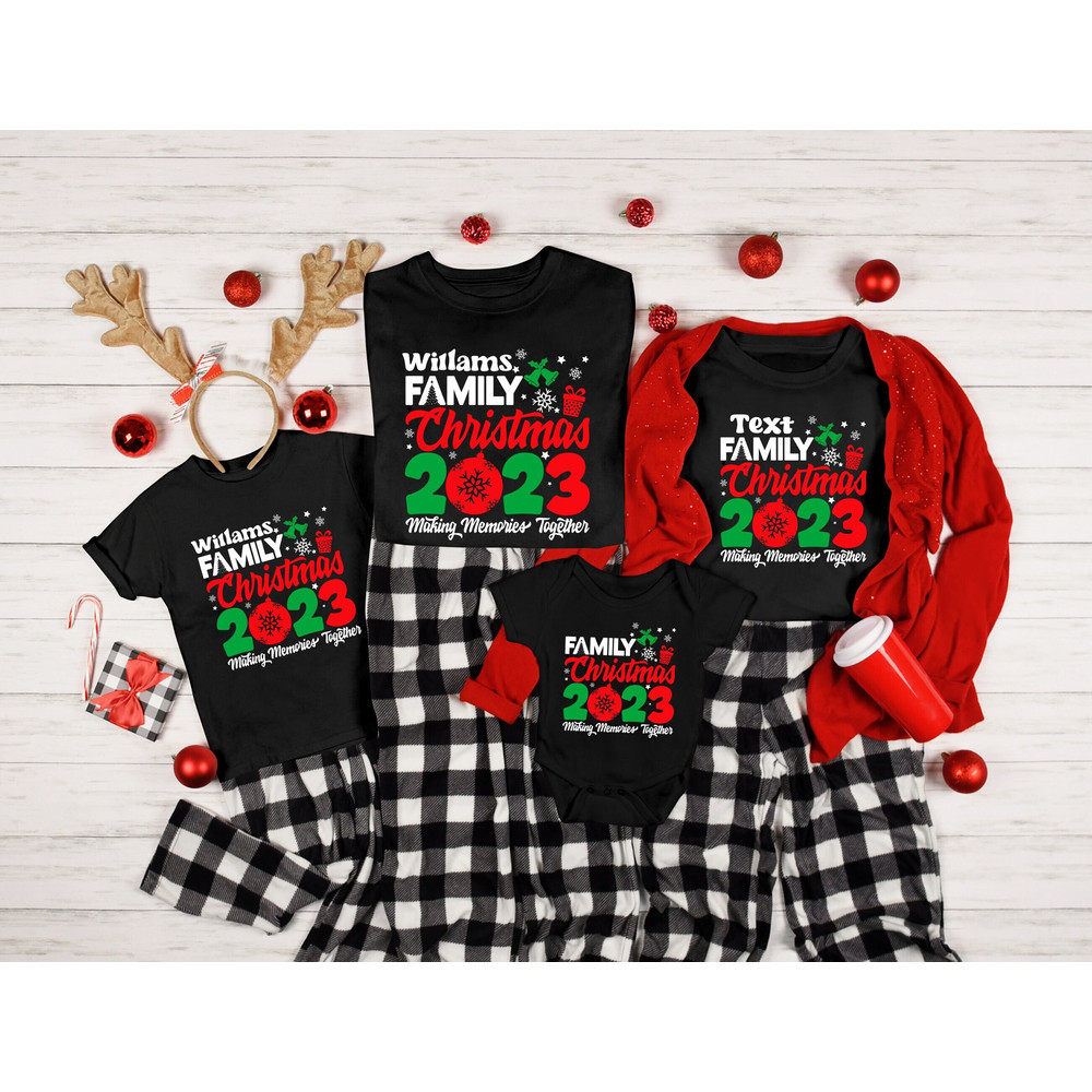 Family Christmas 2023 Making Memories Together Shirt,Custom Making Memories Tshirt,Custom Family 2023 Tshirt,Christmas 2023 Family Tee - 1.jpg
