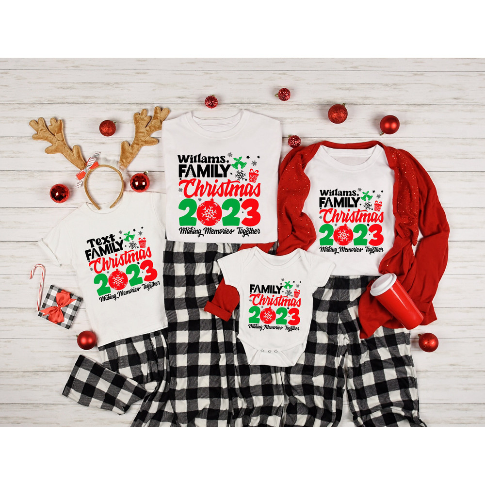 Family Christmas 2023 Making Memories Together Shirt,Custom Making Memories Tshirt,Custom Family 2023 Tshirt,Christmas 2023 Family Tee - 2.jpg