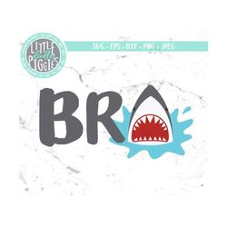 shark birthday bro svg png cutfile, shark brother svg, bro birthday svg