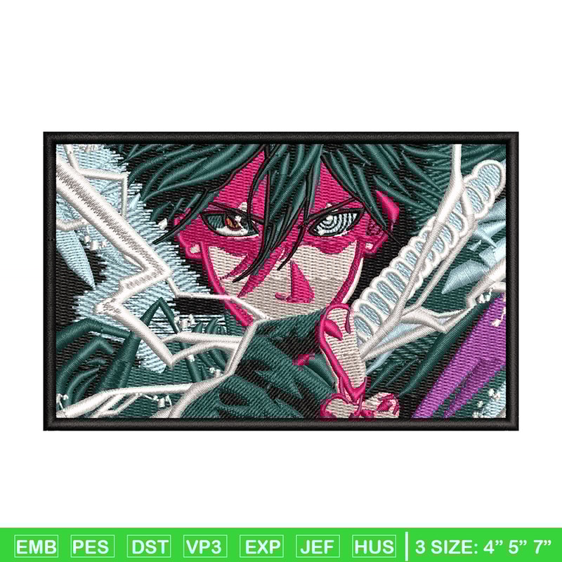 Sasuke sword embroidery design, Naruto embroidery, Anime design, Embroidery shirt, Embroidery file, Digital download.jpg