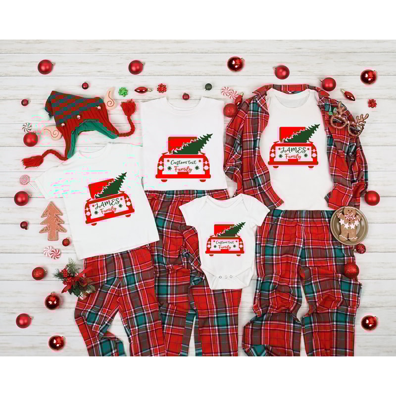 Family Christmas Red Truck ShirtsShirts,Matching Family Christmas Shirts,Matching Christmas 2023 Shirts,MatchingTees,Christmas Party Shirt - 4.jpg