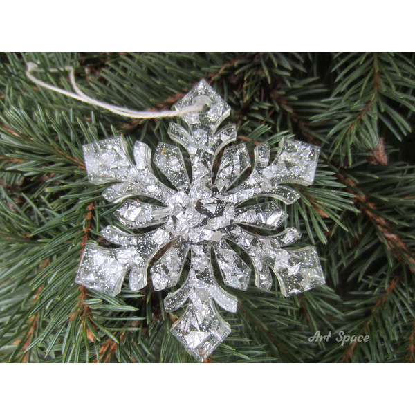 snowflake - Christmas tree decoration - toy - handmade Christmas - Christmas tree toy - home decoration - figurine - snow - 4.JPG