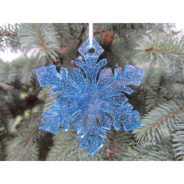 snowflake - Christmas tree decoration - toy - handmade Christmas - Christmas tree toy - home decoration - figurine - snow - 3.JPG