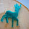 deer - animal - room decoration - toy - handmade christmas - turquoise figurine - home decoration - figurine - 3.JPG