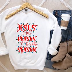 jesus is the reason for the season tshirt, christmas jesus t-shirt, jesus quotes, religious tee, christian christmas,