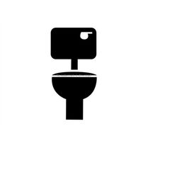 Bathroom Toilet Svg Clipart, Bathroom Toilet Svg Files, Bathroom Toilet Dxf File, Bathroom Toilet Printable Images