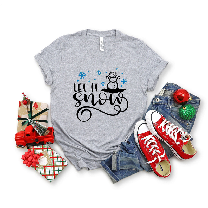 Let it Snow Shirt, Christmas Sweatshirt,Let it Snow Sweatshirt,Snowy Christmas Shirt,Let It Snow in Christmas,Gift for her, Sweatshirt - 5.jpg