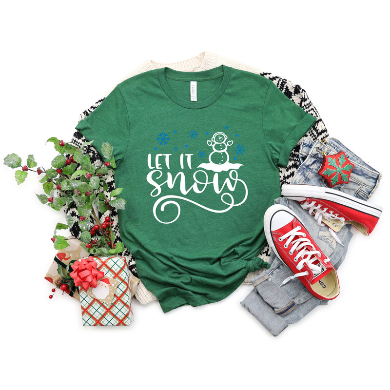 Let it Snow Shirt, Christmas Sweatshirt,Let it Snow Sweatshirt,Snowy Christmas Shirt,Let It Snow in Christmas,Gift for her, Sweatshirt - 7.jpg