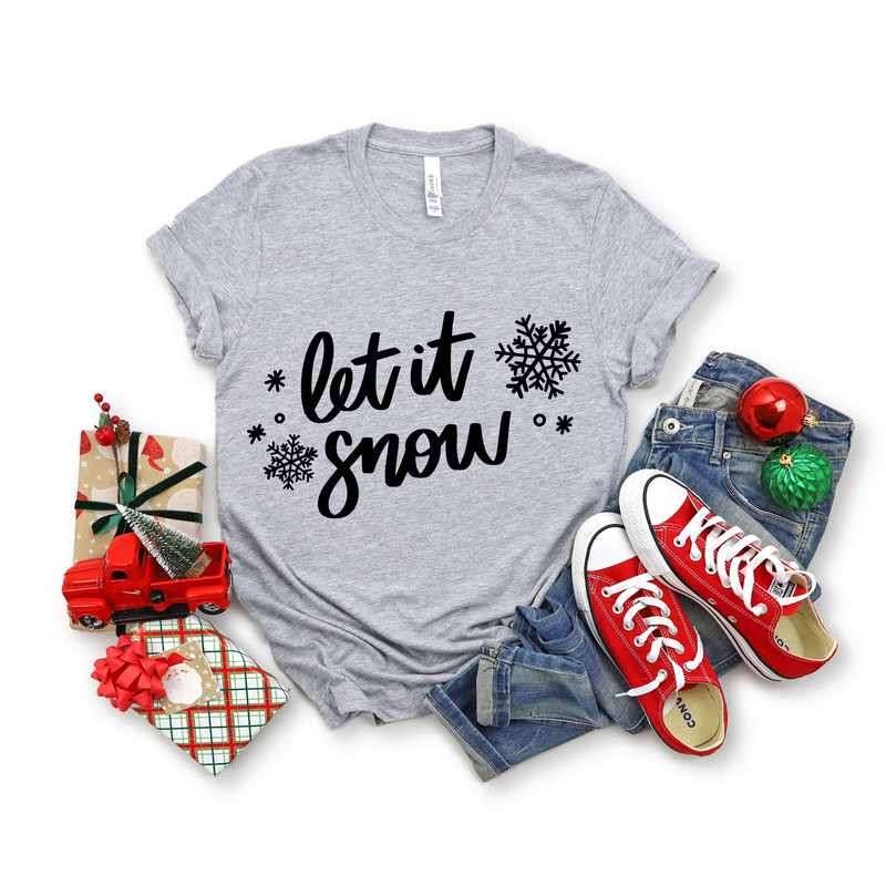 Let it Snow Shirt, Christmas Sweatshirt,Let it Snow Sweatshirt,Snowy Christmas Shirt,Let It Snow in Christmas,Snowflakes in Christmas Shirt - 5.jpg