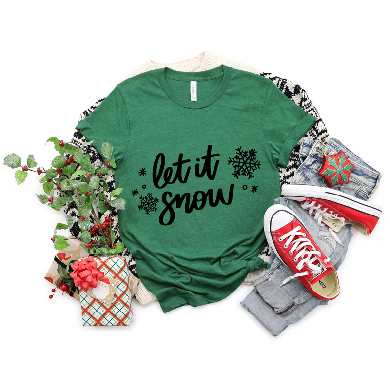 Let it Snow Shirt, Christmas Sweatshirt,Let it Snow Sweatshirt,Snowy Christmas Shirt,Let It Snow in Christmas,Snowflakes in Christmas Shirt - 7.jpg