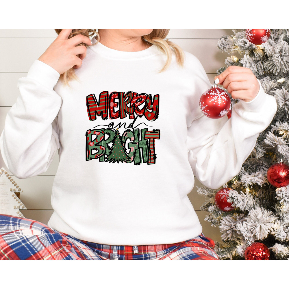Merry and Bright Christmas Shirt,Merry and Bright Shirt,Cute Christmas T-Shirt,Christmas Sweatshirt,Womens Christmas Sweatshirt,Xmas Tees - 1.jpg
