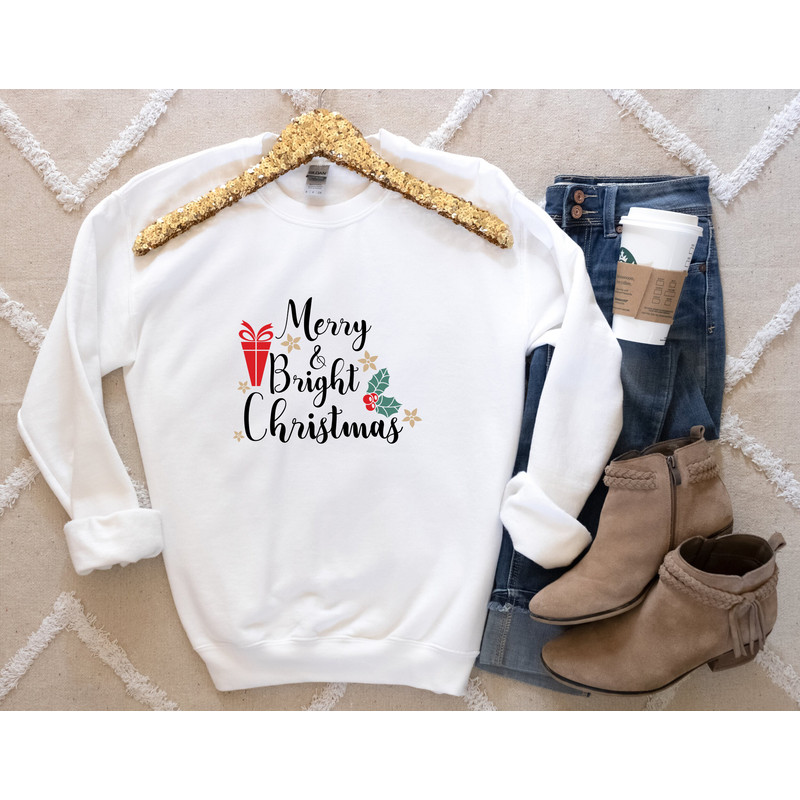 Merry and Bright Christmas Thirt,Merry and Bright Shirt,Cute Christmas T-Shirt,Christmas Sweatshirt,Merry & Bright Shirt,Holiday Unisex Tee - 2.jpg
