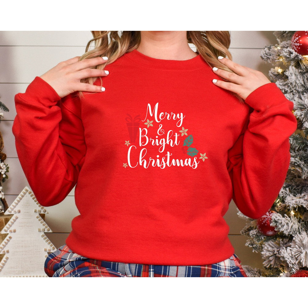 Merry and Bright Christmas Thirt,Merry and Bright Shirt,Cute Christmas T-Shirt,Christmas Sweatshirt,Merry & Bright Shirt,Holiday Unisex Tee - 3.jpg