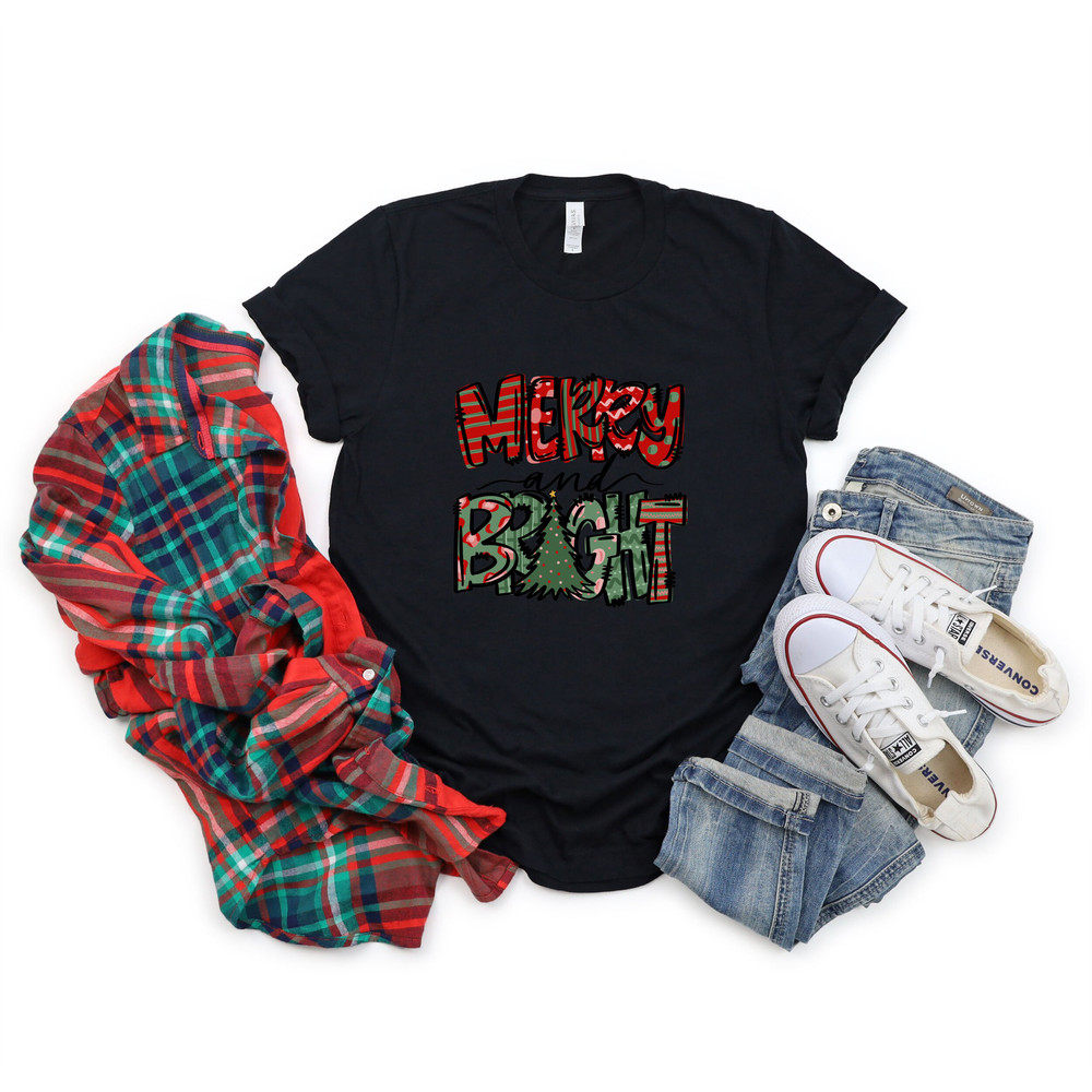 Merry and Bright Christmas Shirt,Merry and Bright Shirt,Cute Christmas T-Shirt,Christmas Sweatshirt,Womens Christmas Sweatshirt,Xmas Tees - 5.jpg