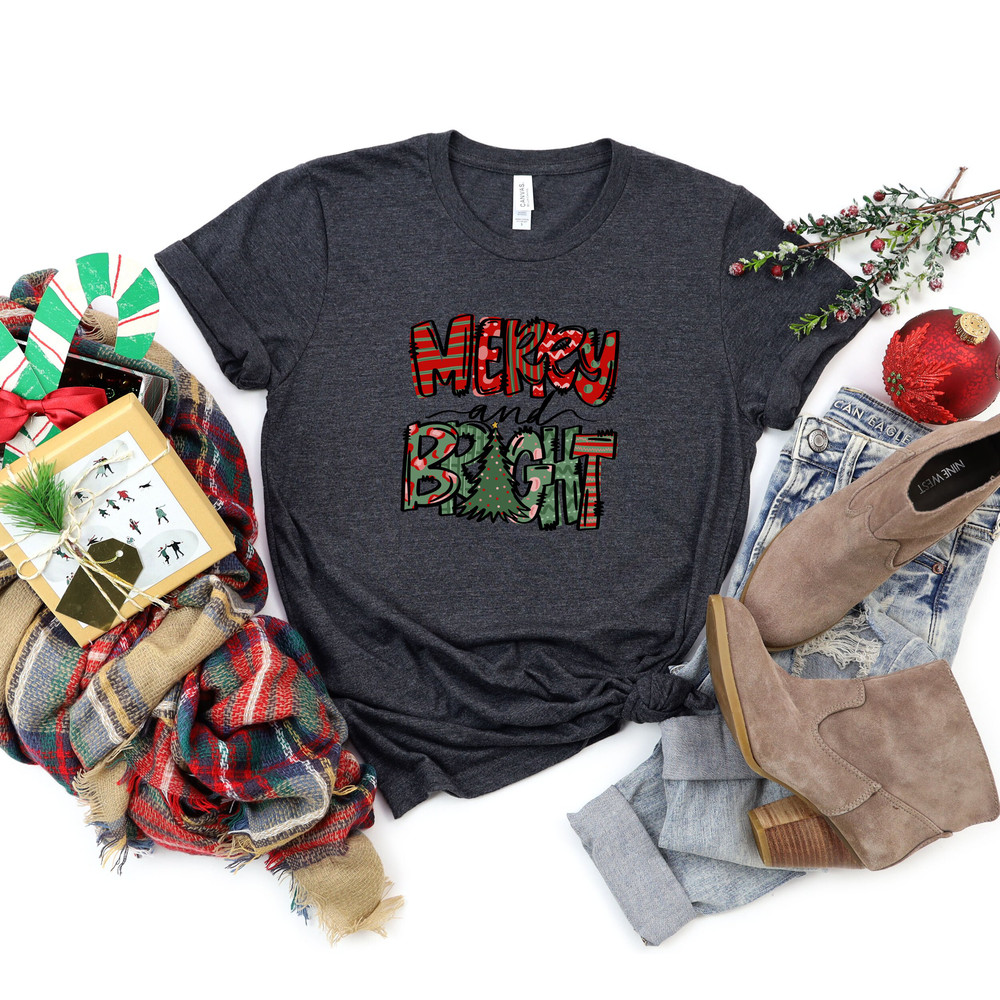 Merry and Bright Christmas Shirt,Merry and Bright Shirt,Cute Christmas T-Shirt,Christmas Sweatshirt,Womens Christmas Sweatshirt,Xmas Tees - 6.jpg