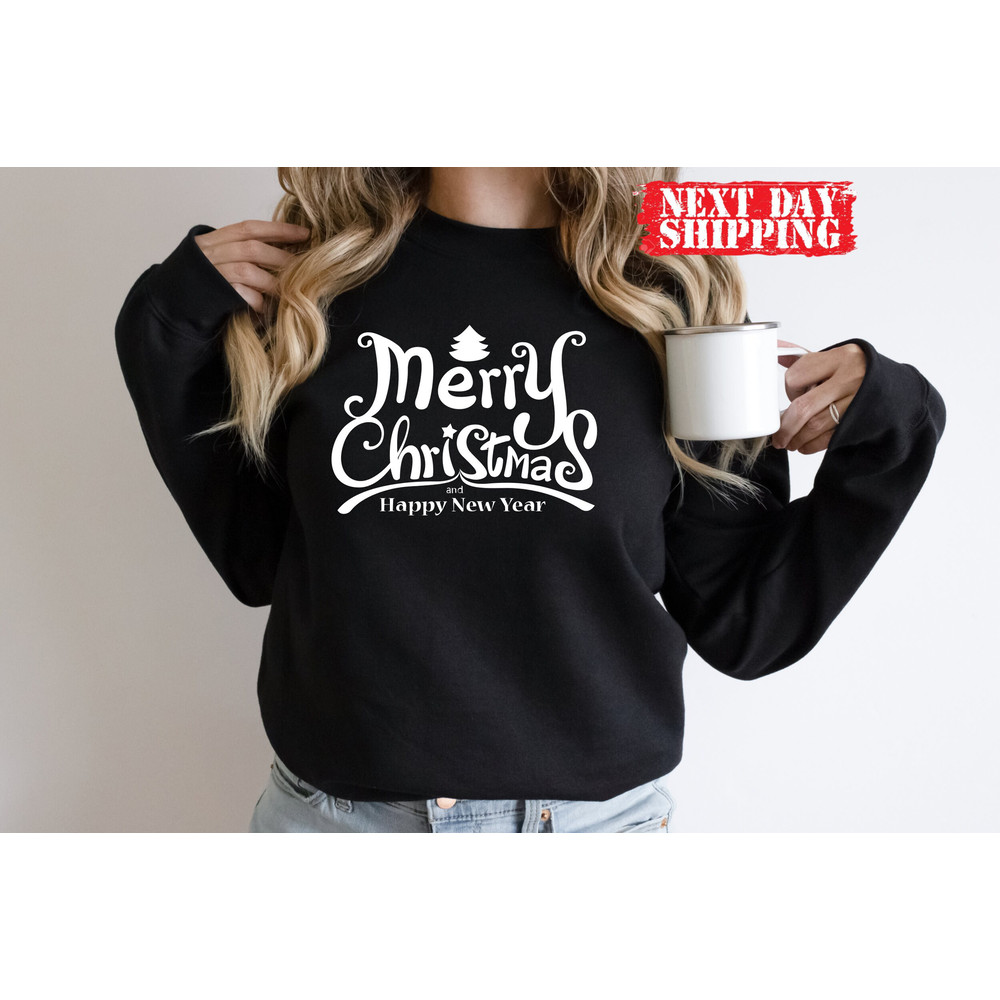 Merry Christmas Happy New Year Shirt,Christmas 2023 Tee,Christmas Gift,Matching Family Christmas Shirt,New Year Shirt,Merry Xmas - 2.jpg
