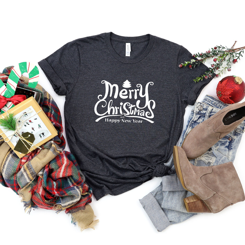 Merry Christmas Happy New Year Shirt,Christmas 2023 Tee,Christmas Gift,Matching Family Christmas Shirt,New Year Shirt,Merry Xmas - 5.jpg