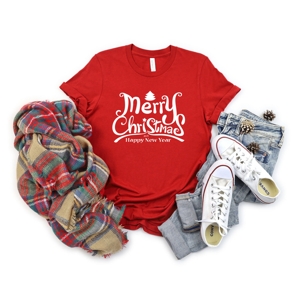 Merry Christmas Happy New Year Shirt,Christmas 2023 Tee,Christmas Gift,Matching Family Christmas Shirt,New Year Shirt,Merry Xmas - 7.jpg