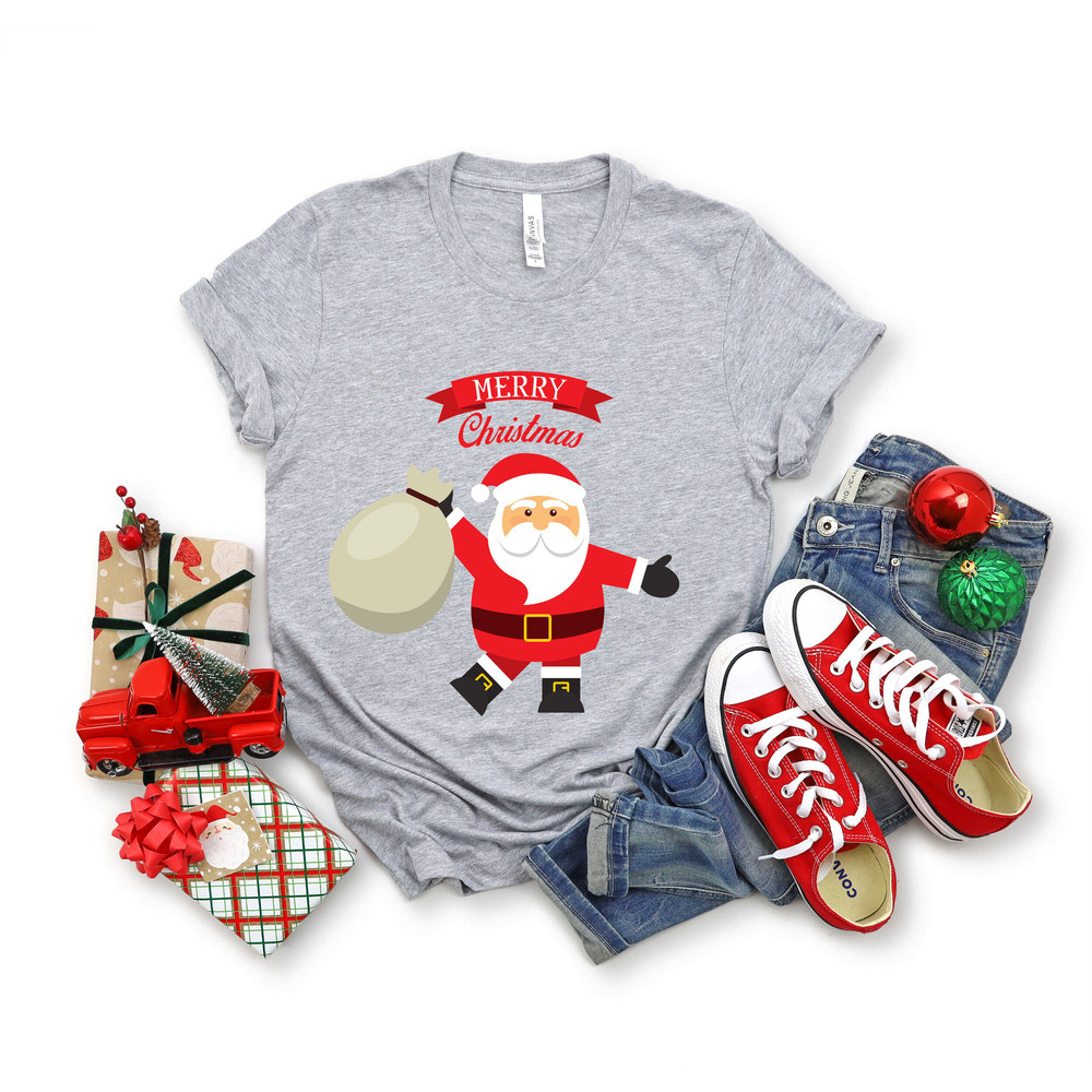 Merry Christmas Santa Shirt, Cute Santa Claus Shirt, Happy Santa Claus Shirt, Merry Santa Claus Shirt , Welcoming Santa Claus Shirt - 2.jpg
