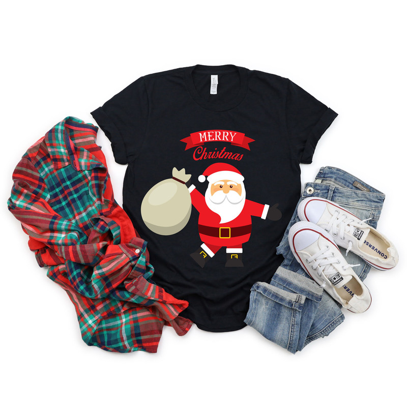 Merry Christmas Santa Shirt, Cute Santa Claus Shirt, Happy Santa Claus Shirt, Merry Santa Claus Shirt , Welcoming Santa Claus Shirt - 3.jpg