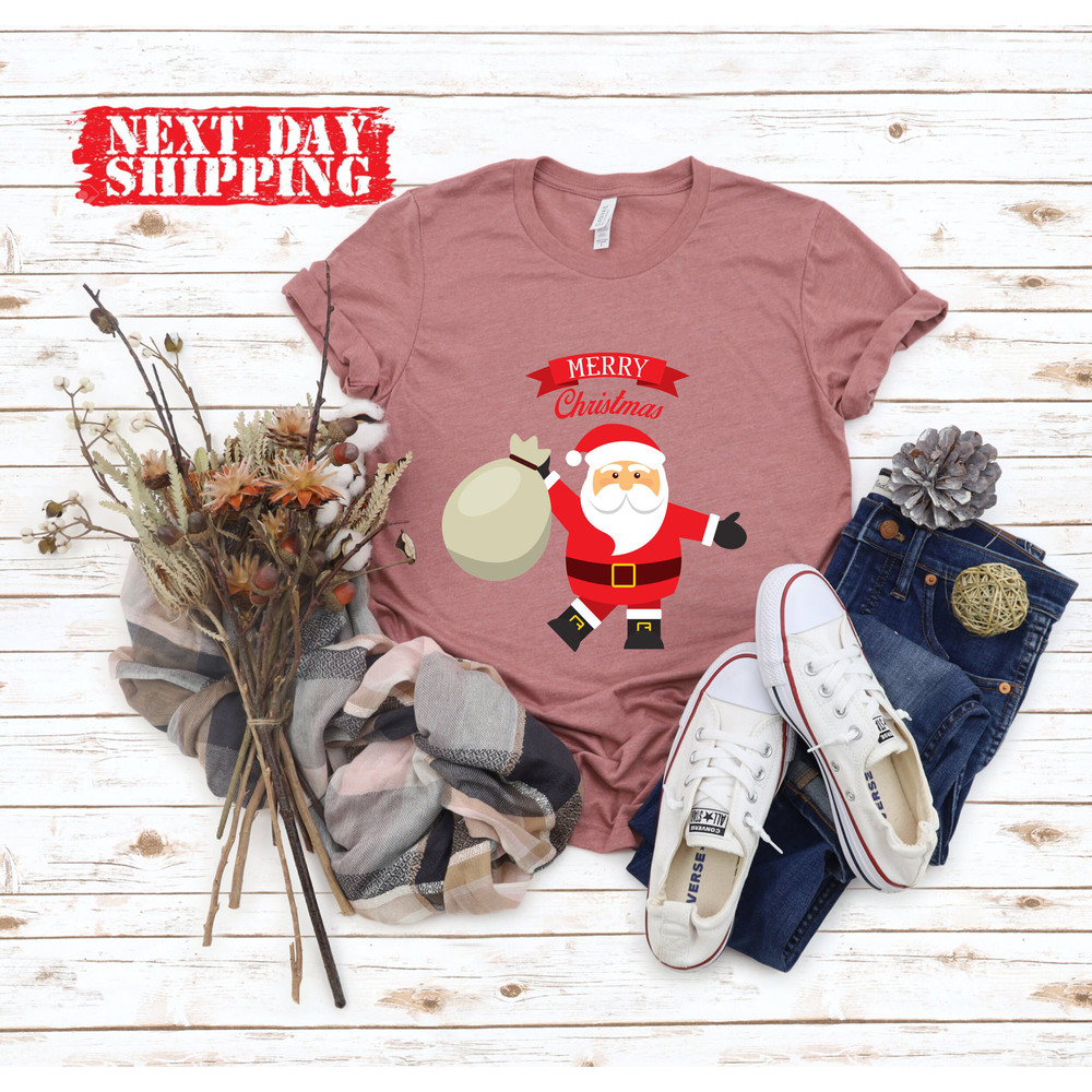Merry Christmas Santa Shirt, Cute Santa Claus Shirt, Happy Santa Claus Shirt, Merry Santa Claus Shirt , Welcoming Santa Claus Shirt - 5.jpg