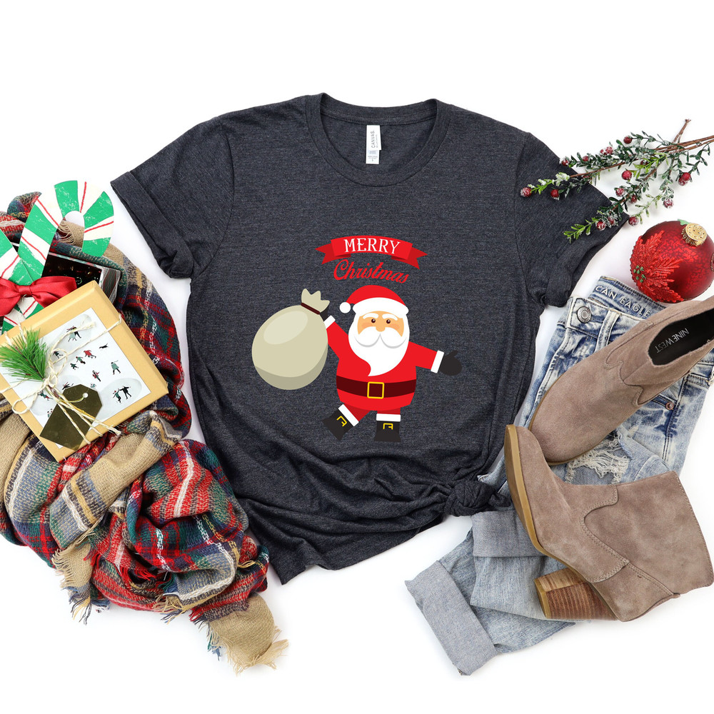 Merry Christmas Santa Shirt, Cute Santa Claus Shirt, Happy Santa Claus Shirt, Merry Santa Claus Shirt , Welcoming Santa Claus Shirt - 6.jpg