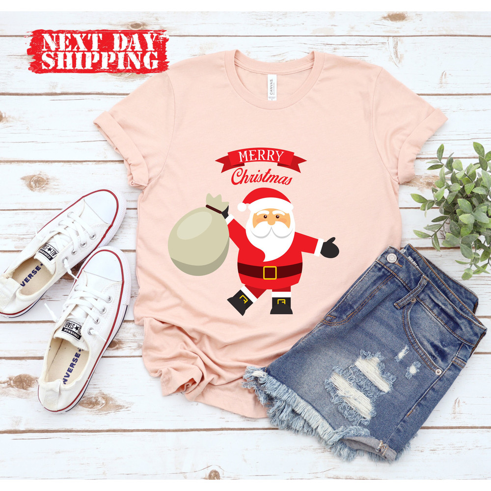 Merry Christmas Santa Shirt, Cute Santa Claus Shirt, Happy Santa Claus Shirt, Merry Santa Claus Shirt , Welcoming Santa Claus Shirt - 7.jpg