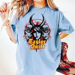 Taylor Swift Black Metal Skull Essential T-Shirt, Taylor Swift shirt, Midnight, retro style shirt, Taylor Swift Shirt,