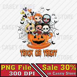 Chibi Trick or Treat Png, Halloween Movie Png, Halloween Horror Png,Movie Horror Png, Scary Halloween Digital Download