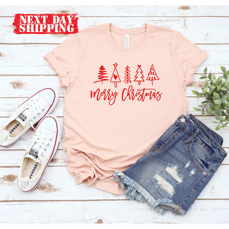 Merry Christmas Tree Sweatshirt,Vintage Merry Christmas Shirt,Christmas Shirt,70s Style Merry Christmas Shirt,Tree Colorful Xmas Crewneck - 3.jpg