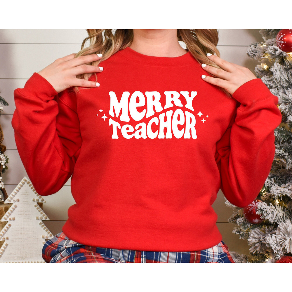 Merry Teacher Shirt,Merry Teacher Christmas Shirt,Merry Teacher Sweatshirt,Teacher Christmas Shirt Gifts,Teacher Gift,Teacher Christmas Tee - 1.jpg