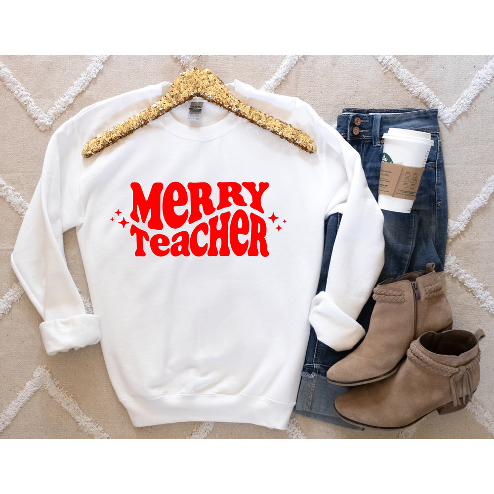 Merry Teacher Shirt,Merry Teacher Christmas Shirt,Merry Teacher Sweatshirt,Teacher Christmas Shirt Gifts,Teacher Gift,Teacher Christmas Tee - 2.jpg