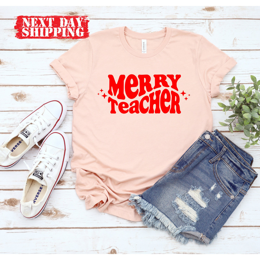 Merry Teacher Shirt,Merry Teacher Christmas Shirt,Merry Teacher Sweatshirt,Teacher Christmas Shirt Gifts,Teacher Gift,Teacher Christmas Tee - 4.jpg