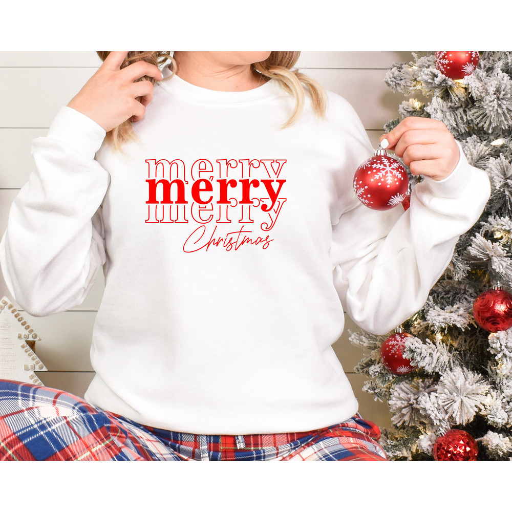 Merry Merry Merry Christmas Sweatshirt,Couple Family Matching Shirt,Funny Christmas Shirt,Christmas Family Shirt,Retro Christmas Shirt - 7.jpg