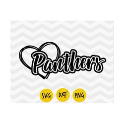 panthers svg, panthers heart svg, panthers pride, panthers cut file, love panthers png, dxf, catlife svg, digital vector