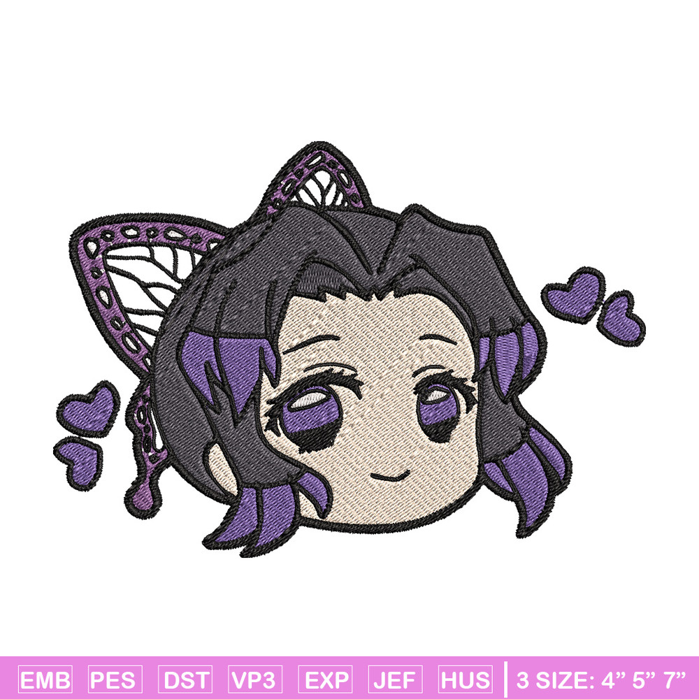 Shinobu chibi embroidery design, Shinobu embroidery, Embroidery shirt, Embroidery file, Anime design, Digital download.jpg