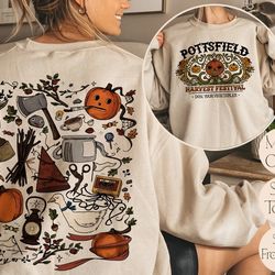 halloween pottsfield harvest festival sweatshirt, over the garden wall sweatshirt, pottsfield sweatshirt, halloween wome
