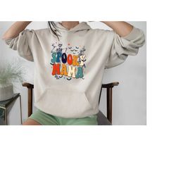 spooky mama halloween sweatshirt, halloween mama hoodie, spooky season sweatshirt, halloween party crewneck, cute skelet