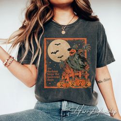 halloween scarecrow comfort colors shirt, darkest brew halloween shirt, vintage halloween shirt, horror night scary scar