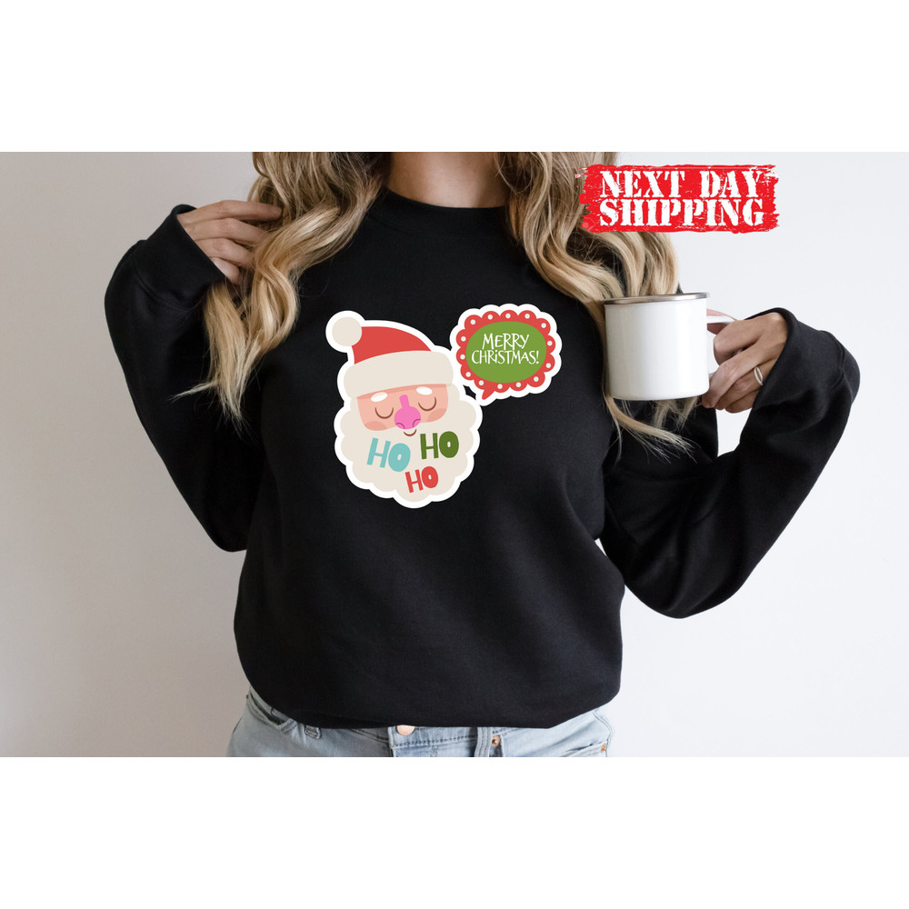 Santa Claus HoHoHo Christmas Shirt,Retro Santa Christmas Shirts,Merry Christmas Shirt,HOHOHO Sweatshirt,Santa Claus Tee,Xmas Shirt,Xmas Gift - 5.jpg