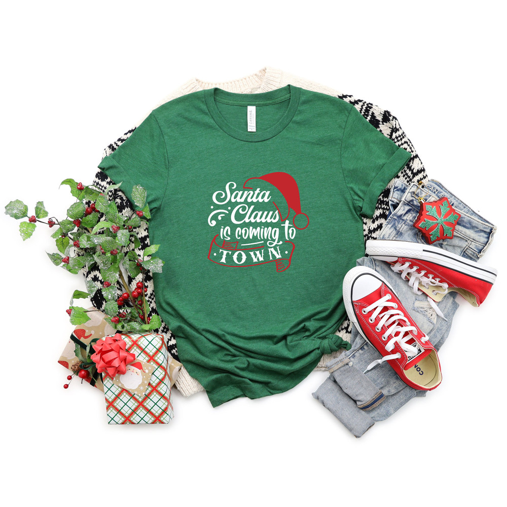 Santa Claus is Coming to Town Shirt,Family Christmas Shirt, Matching Shirt,Funny Holiday Shirts,Santa Sweat,Santa Shirt,Christmas Family Tee - 7.jpg