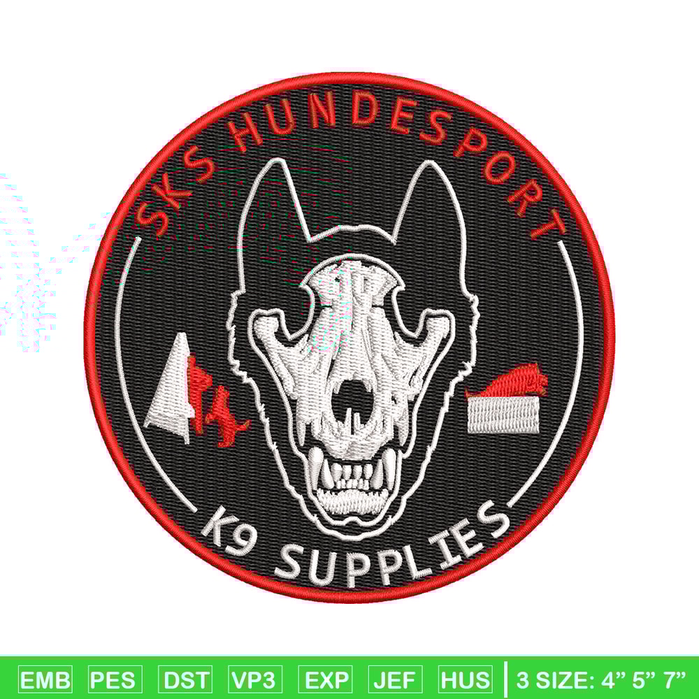 Sks hundesport embroidery design, Sks embroidery, Logo design, Embroidery shirt, Embroidery file, Digital download.jpg