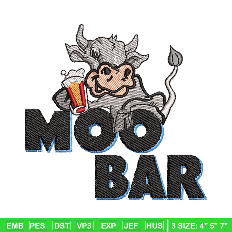 Moo Bar logo embroidery design, Moo Bar embroidery, logo shirt, logo design, Embroidery shirt, Digital download..jpg