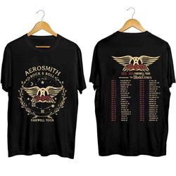 Aerosmith 2023 - 2024 Peace Out Farewell Tour with The Black Crowes Tour Shirt, Aerosmith Band Fan Shirt
