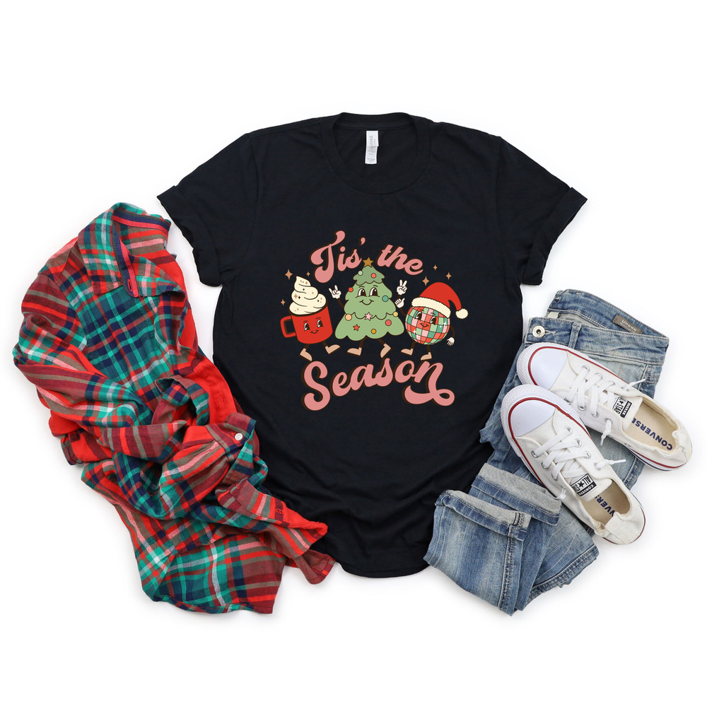 Tis the Season Christmas Shirt,Tis The Season Retro Christmas Sweatshirt,Spooky Season Shirt,Trendy Christmas Tshirt,Tis' The Season Tees - 4.jpg
