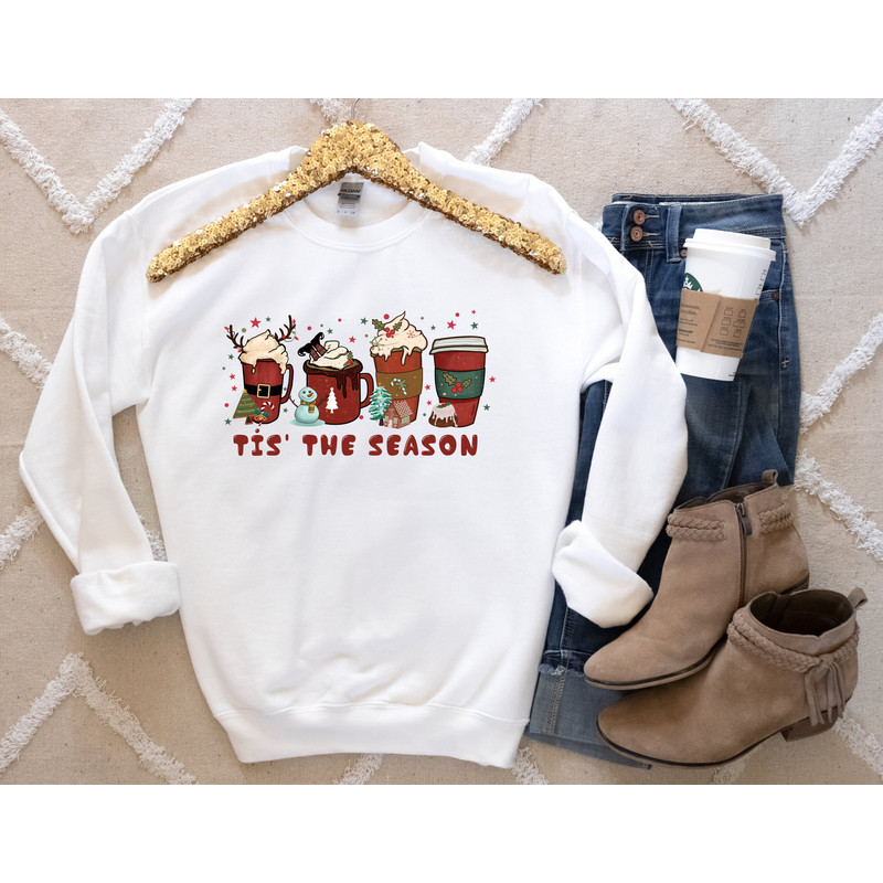 Tis The Season Coffee Christmas Shirt,Retro Christmas Shirts,Christmas Coffee Shirt,Tis The Season Tee,Coffee Lover Christmas Gifts,Xmas Tee - 2.jpg