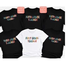 grade teacher shirts, first grade teacher shirt, second grade teacher shirt, 3nd grade teacher tee, 5th grade teacher sh