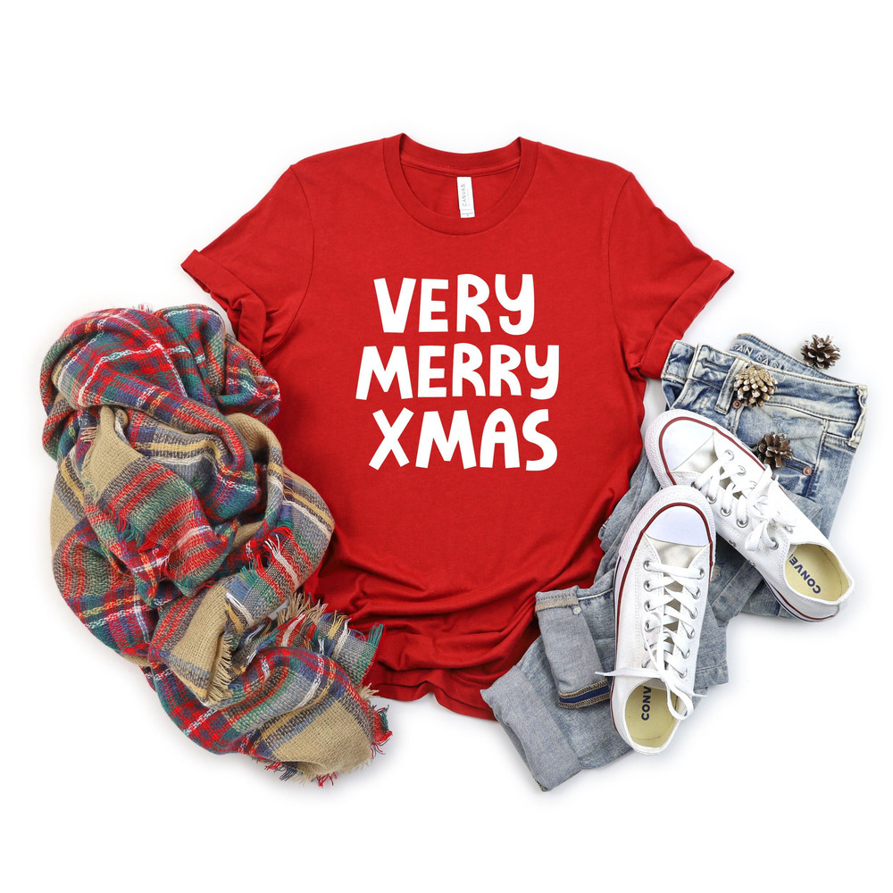 Very Merry Xmas Shirt,Christmas 2023 Tee,Christmas Gift,Matching Family Christmas Shirt,New Year Shirt,Merry Xmas,Christmas Family Shirt - 1.jpg